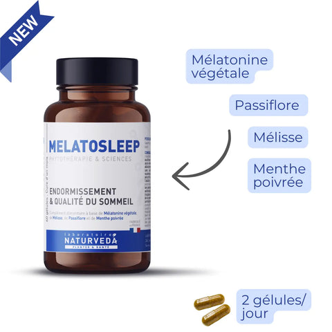 MELATOSLEEP – Complément naturel pour le sommeil et l’endormissement